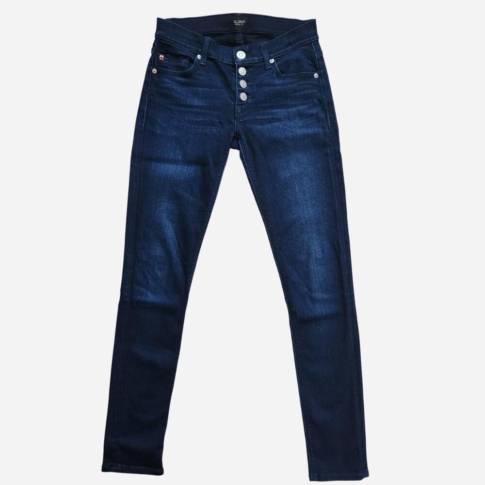 Hudson button-fly dark blue skinny jeans size 25